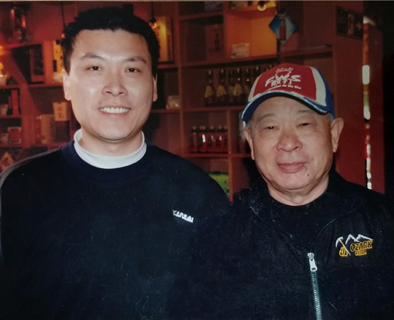 With Grandmaster Wu Bin